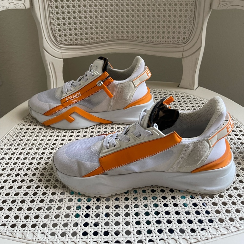 FENDI Colorblock Pattern Sneakers - Picture 4 of 8